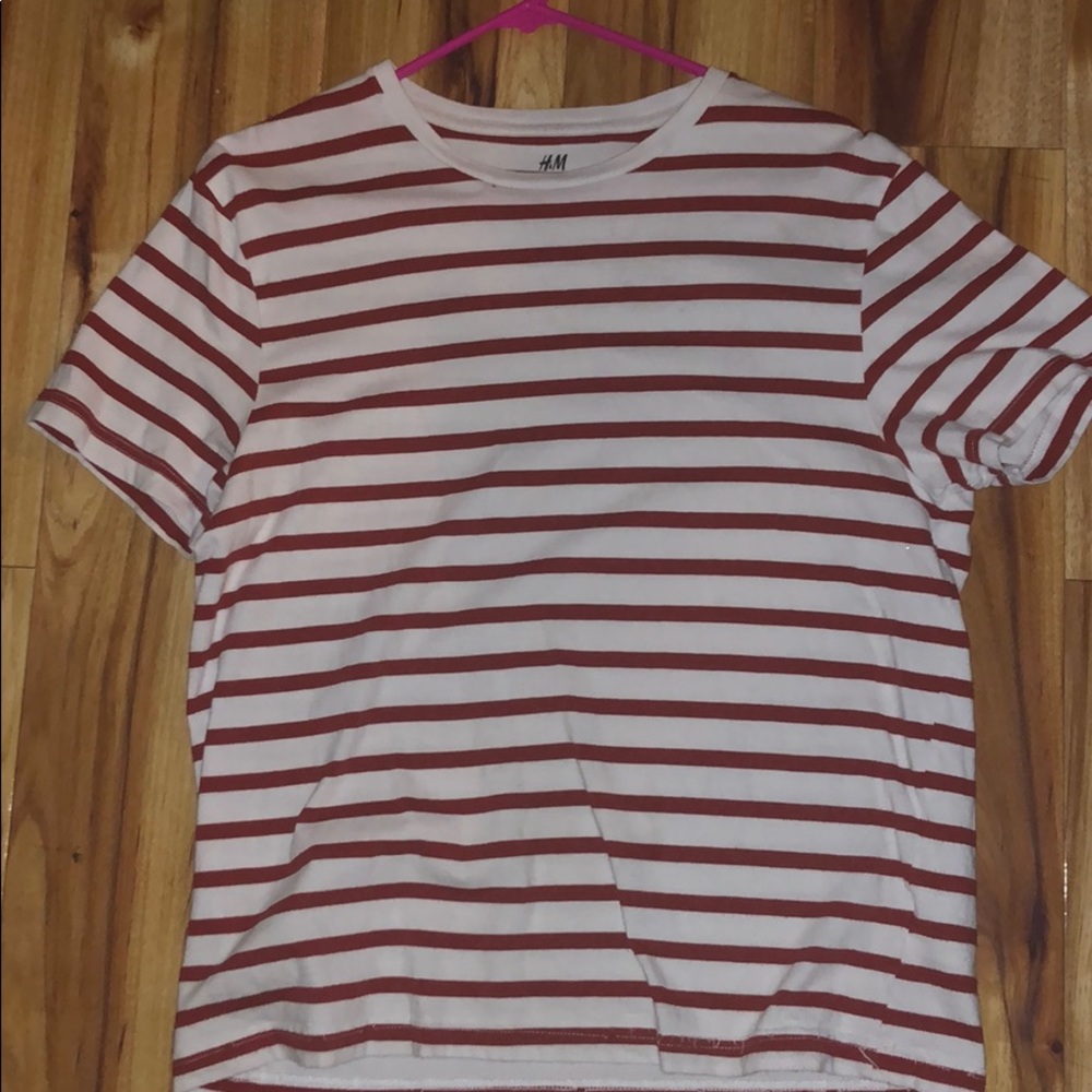 H&M white/red T-shirt